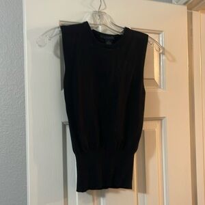 The Limited sweatervest, black, tight, small